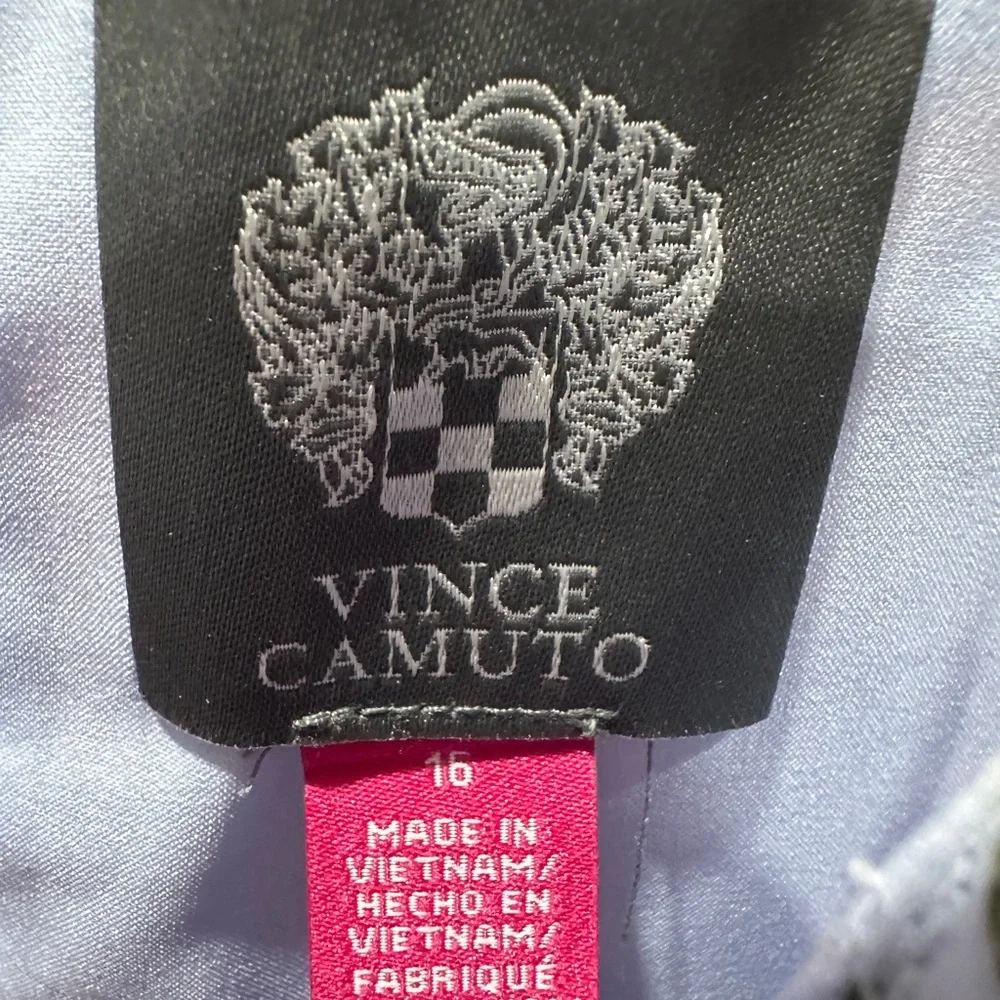 Vince Camuto Floral Sleeveless Dress with Neck Bow NWY SZ 16 - Picture 6 of 9